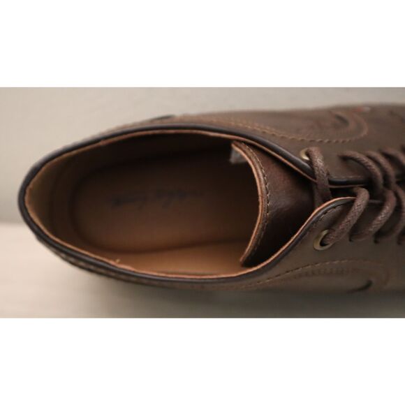 Tommy Hilfiger Men's Sz 10.5M Light Brown PU Leather Benty Oxfords - Picture 10 of 16